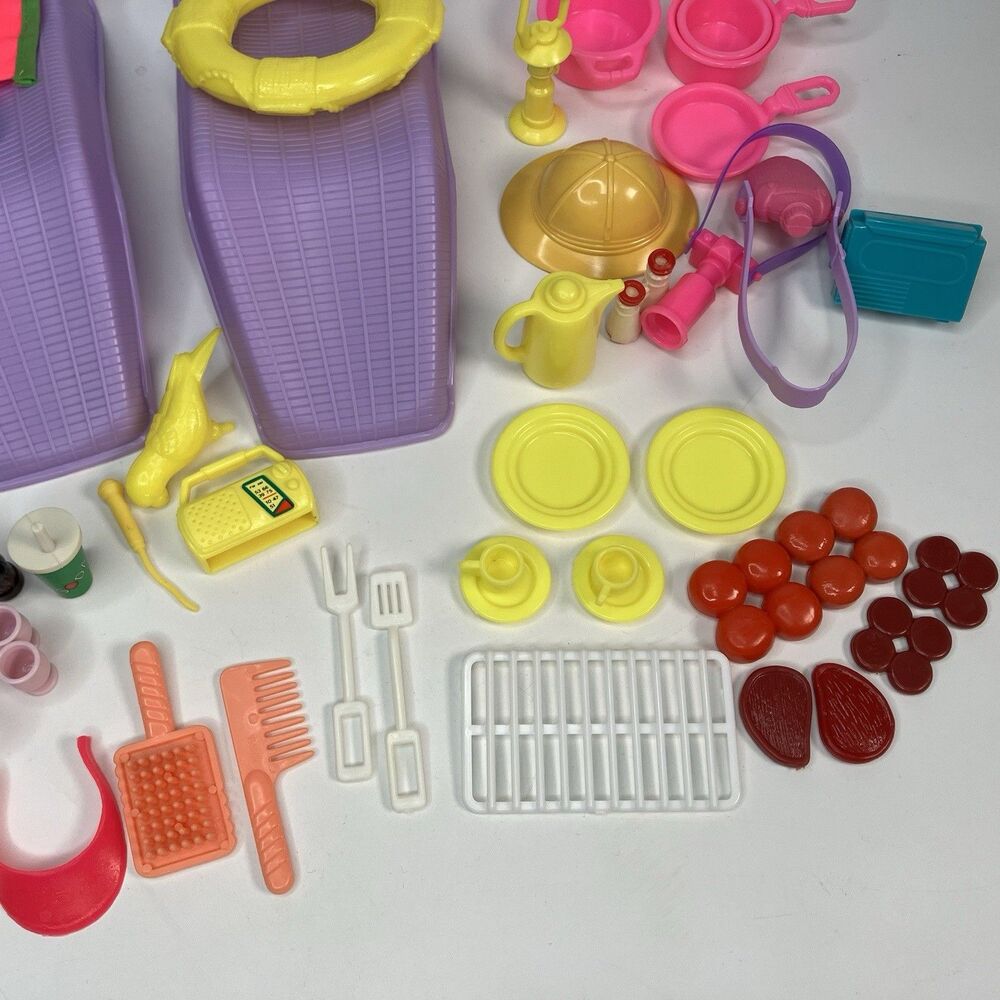 Vtg 1980s Barbie Accessories Pool Party Camping Assorted Incomplete - Picture 10 of 10